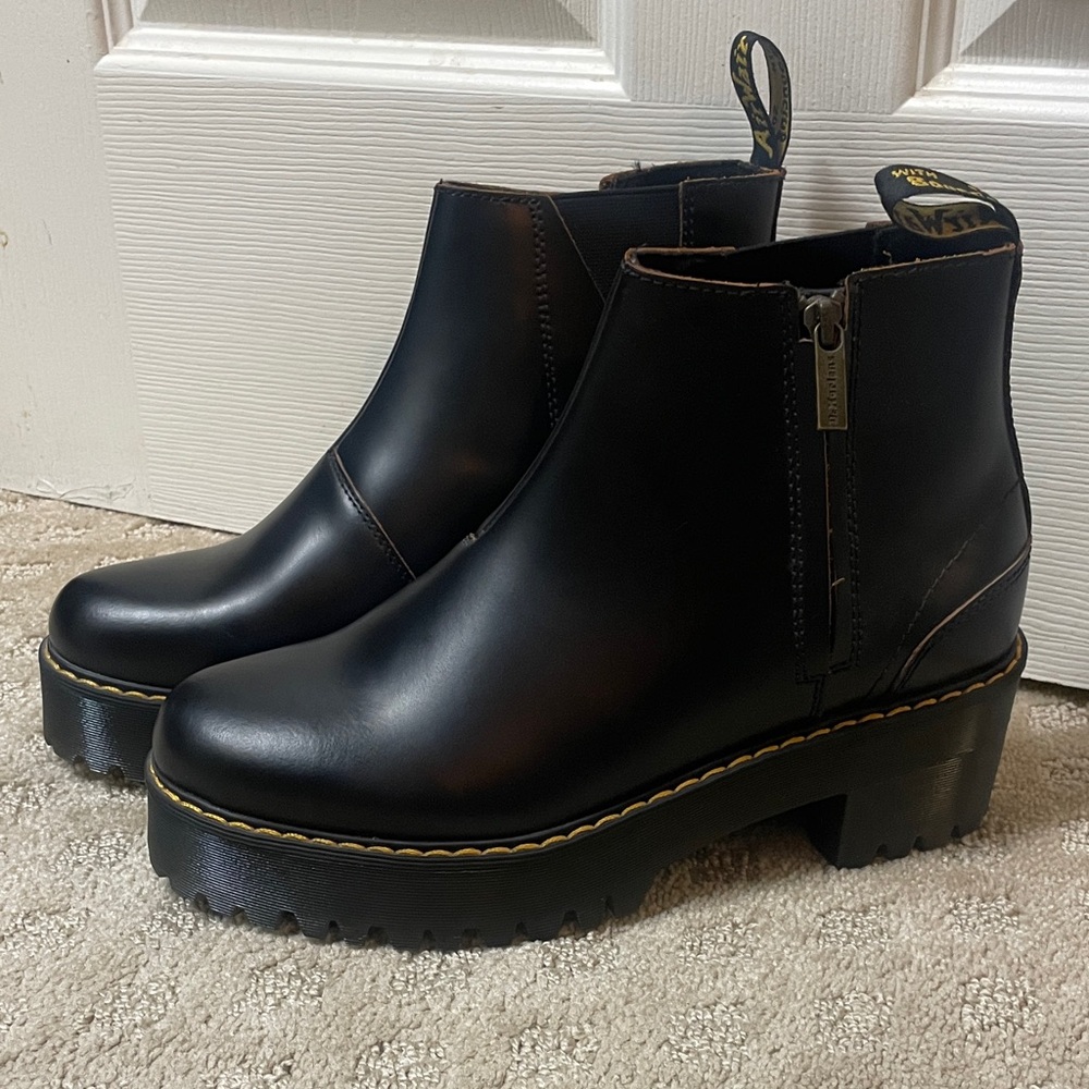 Dr. Martens Black Zippered Ankle Boots